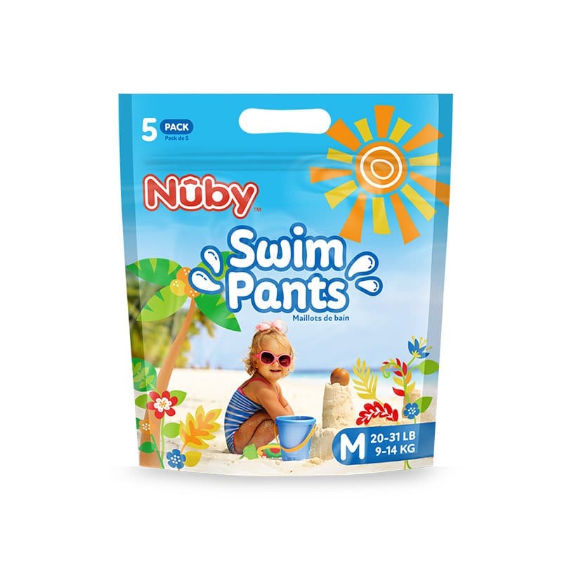 Nuby bebê descartável troncos de natação fraldas à prova dwaterproof água bebê menino Pull-up calças crianças bebê menin