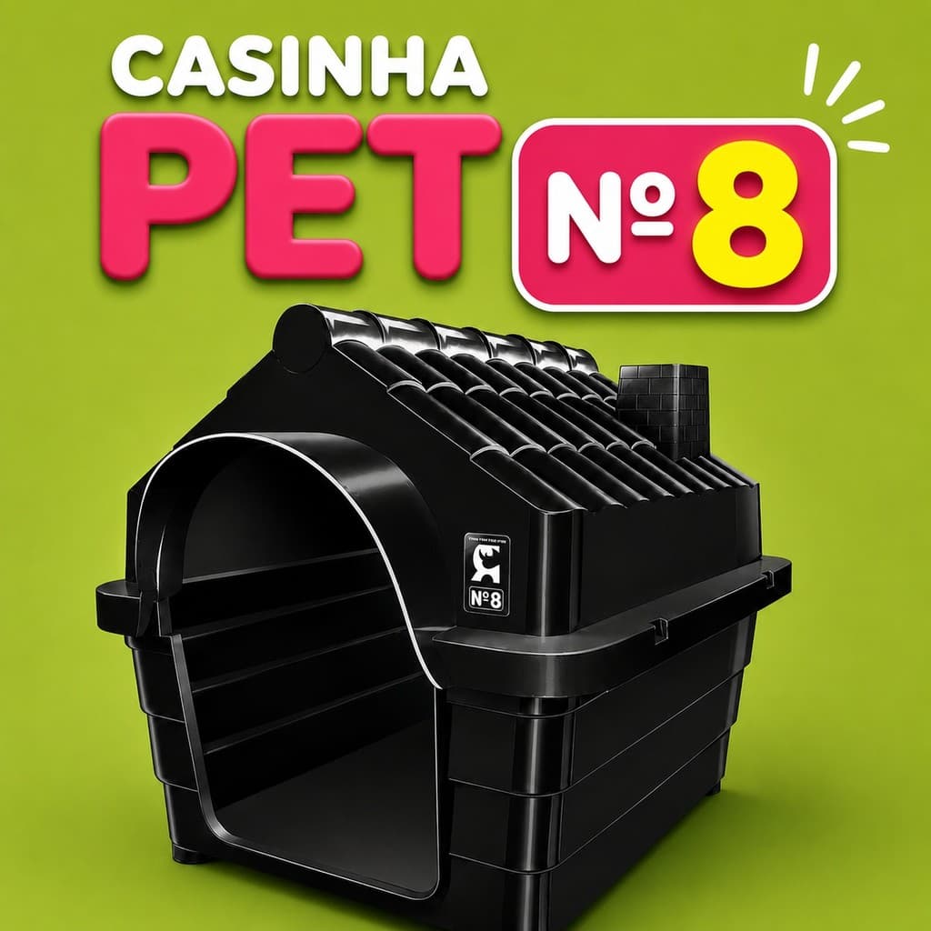 Casinha Cachorro Plástica Desmontável N8 Casa Pet Porte Grande Proteção UV