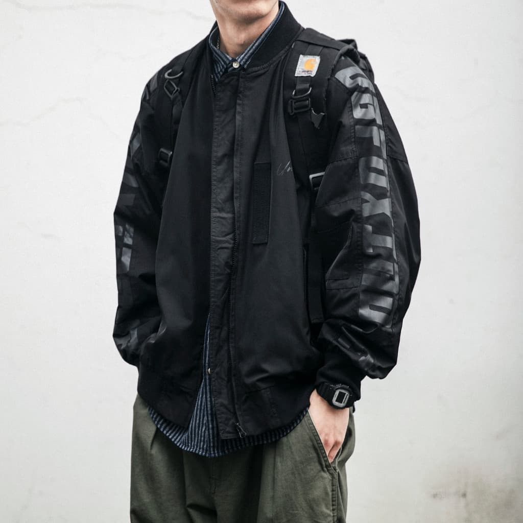 Jaqueta japonesa de rua, jaqueta fina masculina, uniforme de beisebol solto, casal, piloto americano, jaqueta à prova de