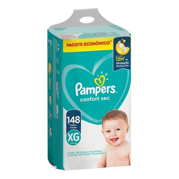 Fralda Pampers Confort Sec Pacote Super Econômico