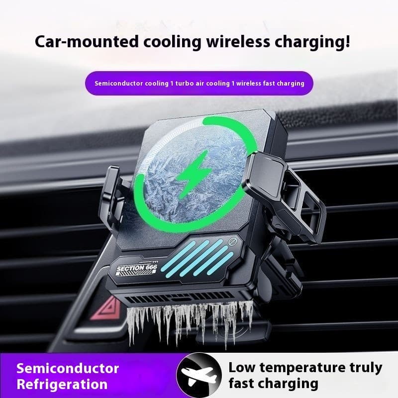 Suporte de Telefone para Carro com Ventilação de Ar, Suporte de Telefone com Refrigeração por Semicondutores, Suporte de