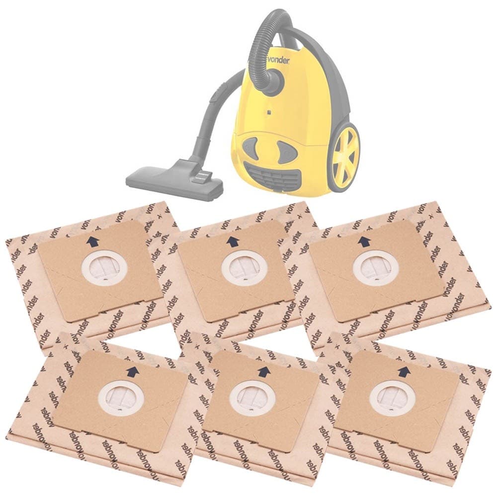 Kit 6 Peças Saco coletor de Pó para Aspirador de Pó APV 1203 Vonder
