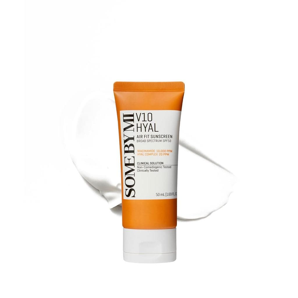SOME BY MI V10 Hyal Air Fit Protetor Solar SPF 50 – 1.69oz, 50ml – Protetor Solar Coreano com Centella para o Rosto com 