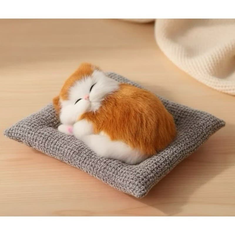 Promoção Boneca Animal De Pelúcia Gatos E Cachorro  Dormindo Brinquedo Com Som Para Crianças