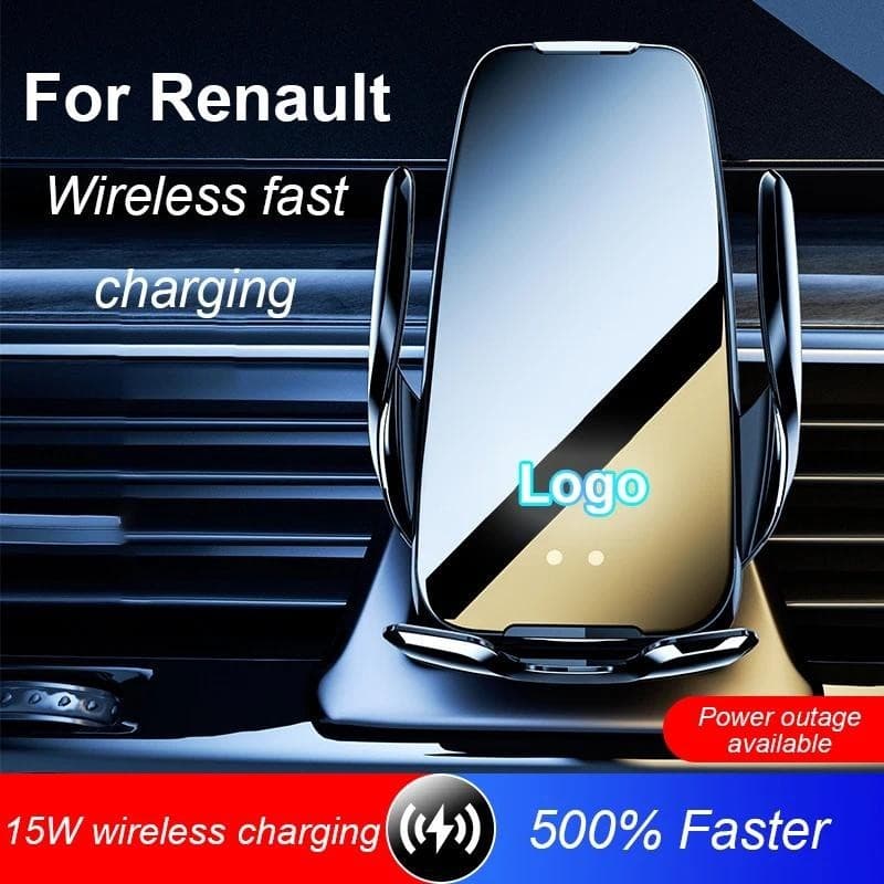 Para Renault Koleos QM5 QM6 MK1 MK2 09-19 Suporte De Sensor Infravermelho Carro Celular 15W Carregador Sem Fio Saída De 
