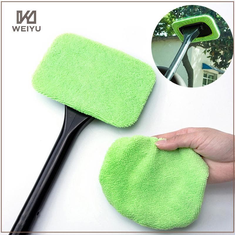 WEIYU Kit De Escova Para Limpeza De Janelas De Carro , Ferramenta De Lavagem-Brisa Interno , Limpador De Vidro Automátic