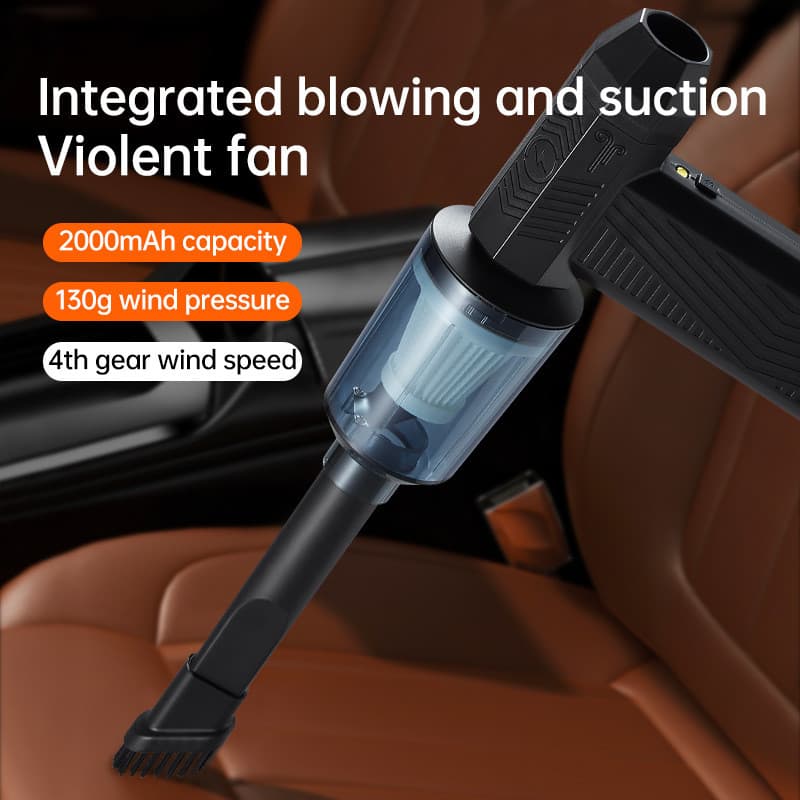 Aspirador de pó sem fio doméstico multifuncional para carro integrado Aspirador de pó sem fio 2.000mAh de alta sucção co
