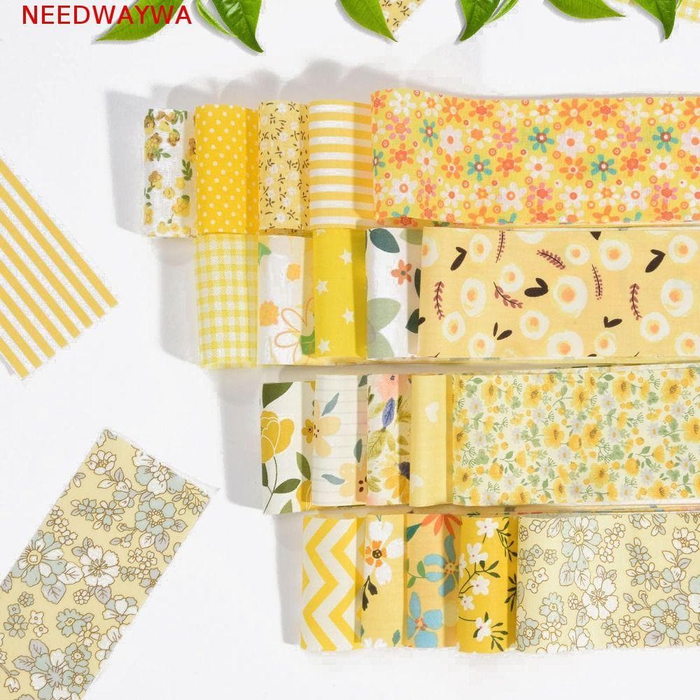 NEEDWAYWA 40 Peças De Tecido Patchwork , Tiras Acolchoadas , De Algodão Floral DIY , Estampado Colorido