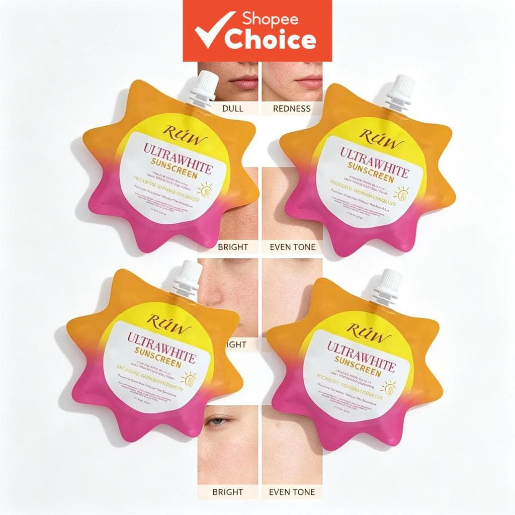 Creme Protetor Solar Ultrawhite FPS50 PA++++ Gel Creme de Bloqueador Solar para Todos os Tipos de Pele Clareador e