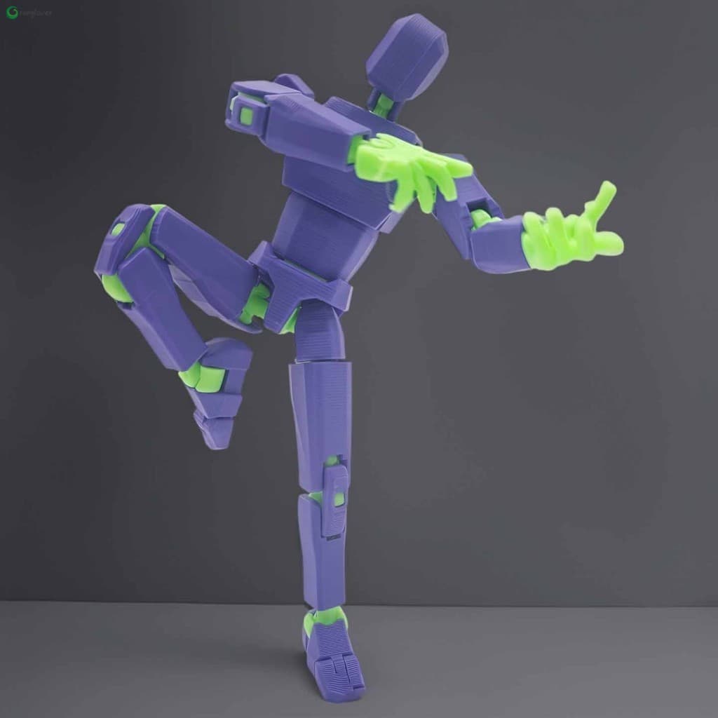 Boneca Articulada Lucky 13-Figura Móvel Impressa Em 3D Para Colecionadores