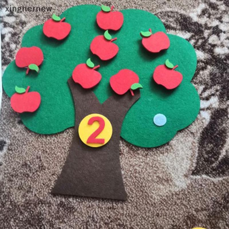 xinghernew Árvore Brinquedo Educativo Não Tecido Crianças Quebra-Cabeça Artesanal DIY Brinquedos De Matemática XHW