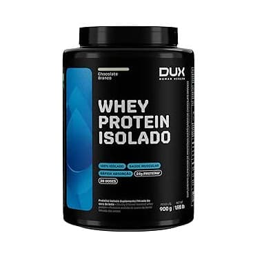 Whey Protein Isolado 900g - DUX Nutrition Sabor Chocolate Branco