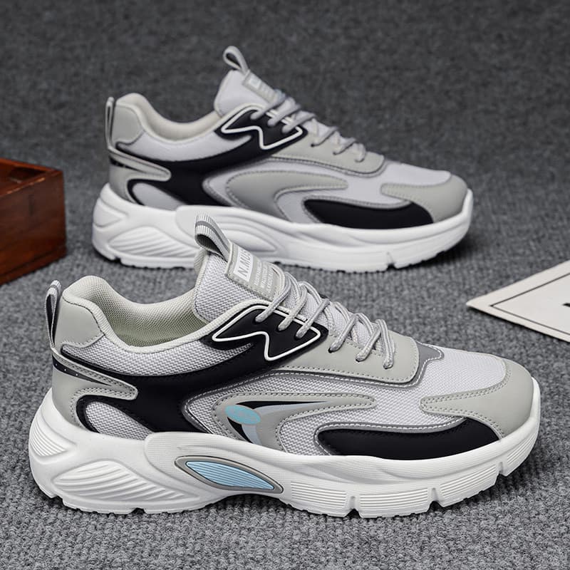 Masculino Four Seasons Casual Moda Confortável Respirável Calçados Esportivos Sapatos Casuais