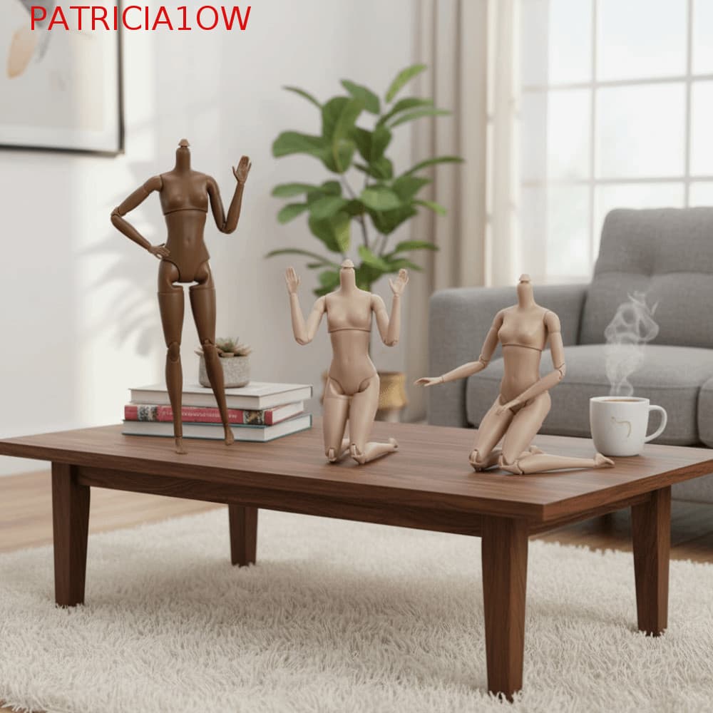 PATRICIA1OW Bonecas BJD Nuas Articuladas , Boneca Super Modelo Móvel De Corpo Muscular , De Figura De Ação De Reposição