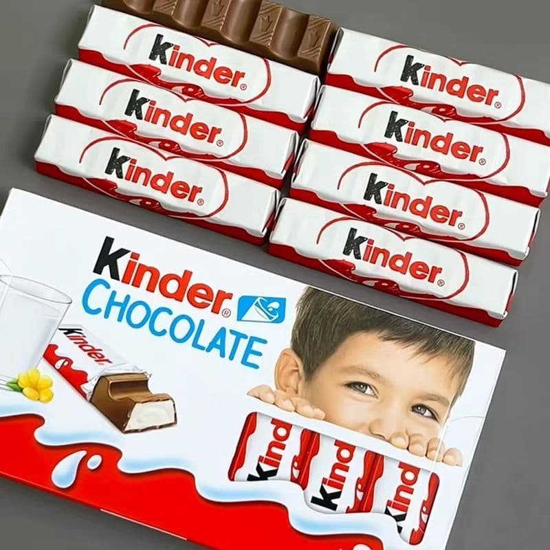 Lanches importados Kinder Kinder Chocolate ao leite genuíno T8 barras T4 sanduíche presente de aniversário para crianças