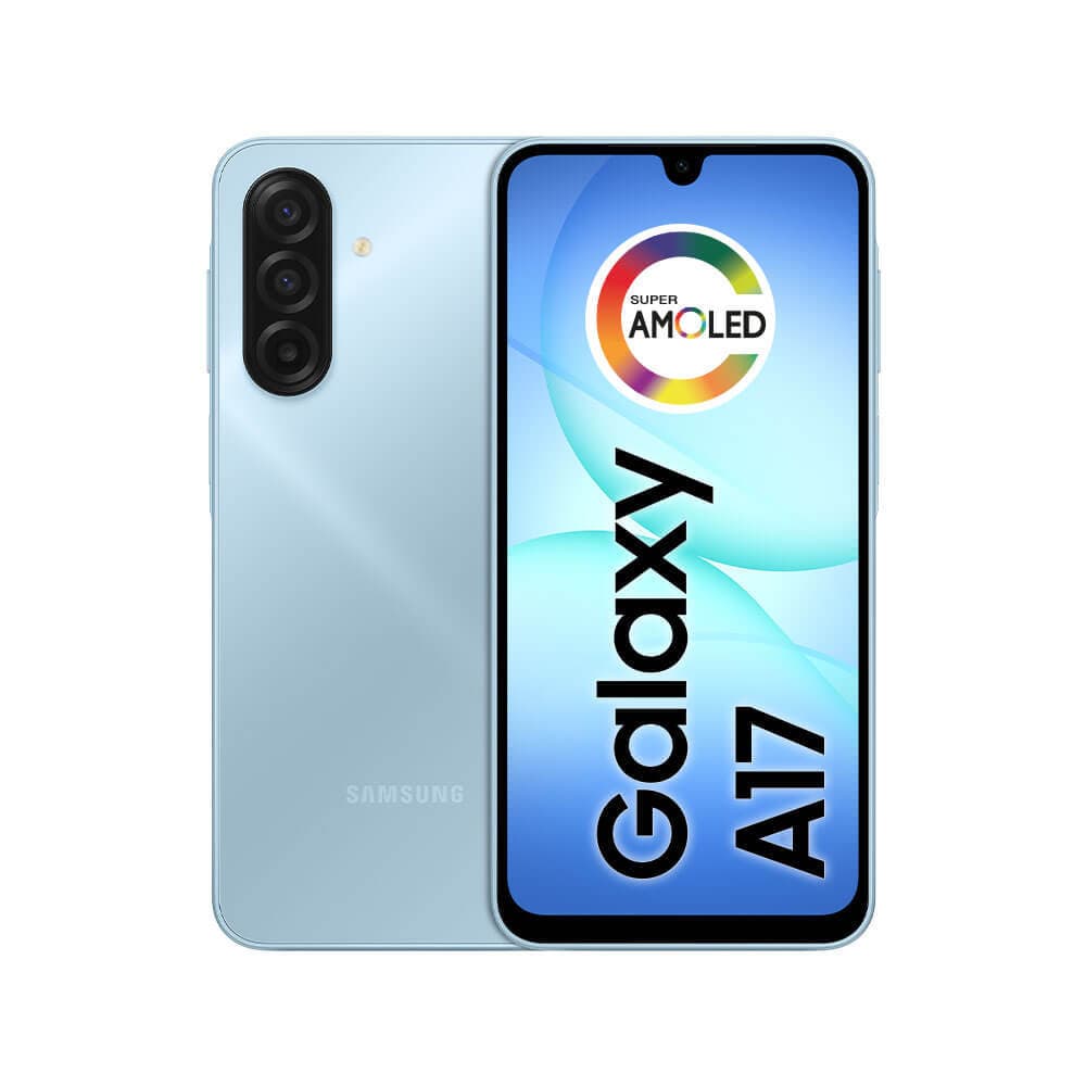 Celular Samsung Galaxy A17 com IA, 128GB, 4GB RAM, Câm de 50MP, Tela de 6.7", NFC, IP54