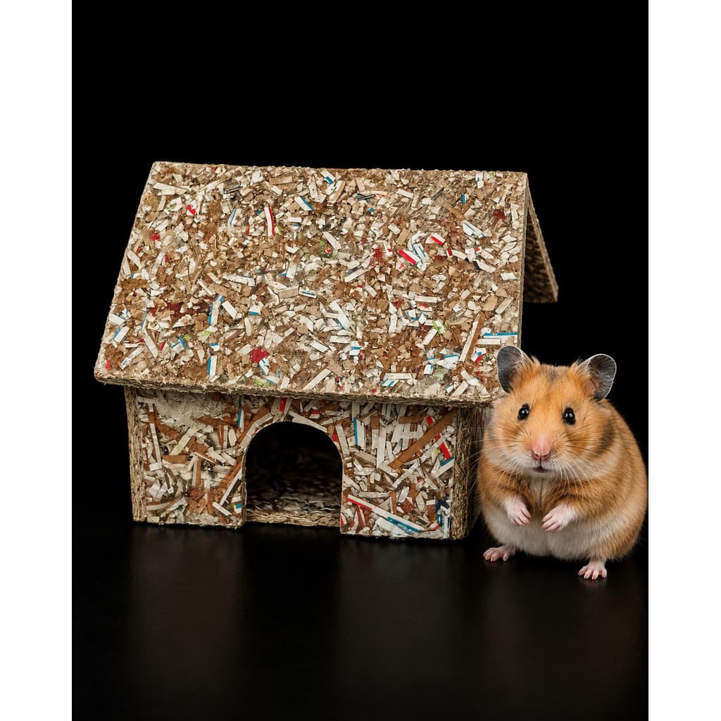 Casinha Para Hamster Toca Casa Madeira Ecológica Pet