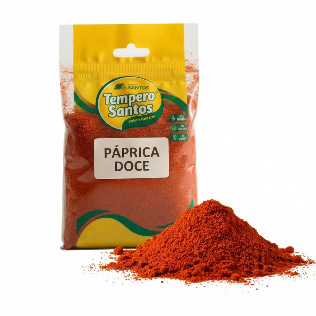 Páprica Doce Em Pó Pura 100% | Tempero Para Arroz Massas Aves 250g / 500g / 1kg - Tempero Santos