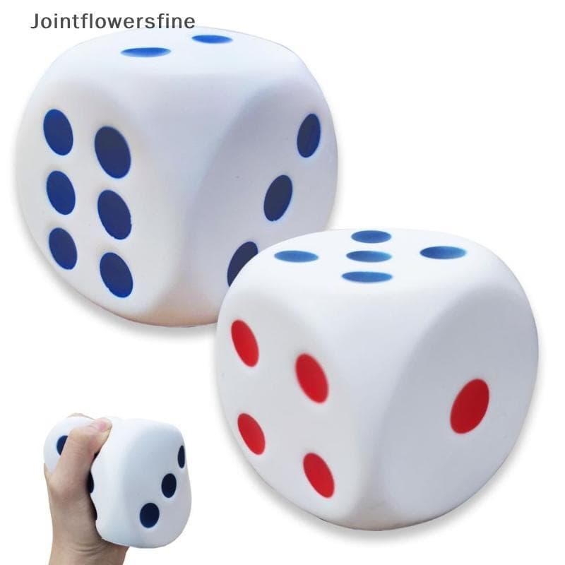 JTFF Gigante PU Dados Macio Durável Não Tóxico 6 Faces 20cm Grande Jogo Prop Para Família Jogos De Mesa Festa Crianças B