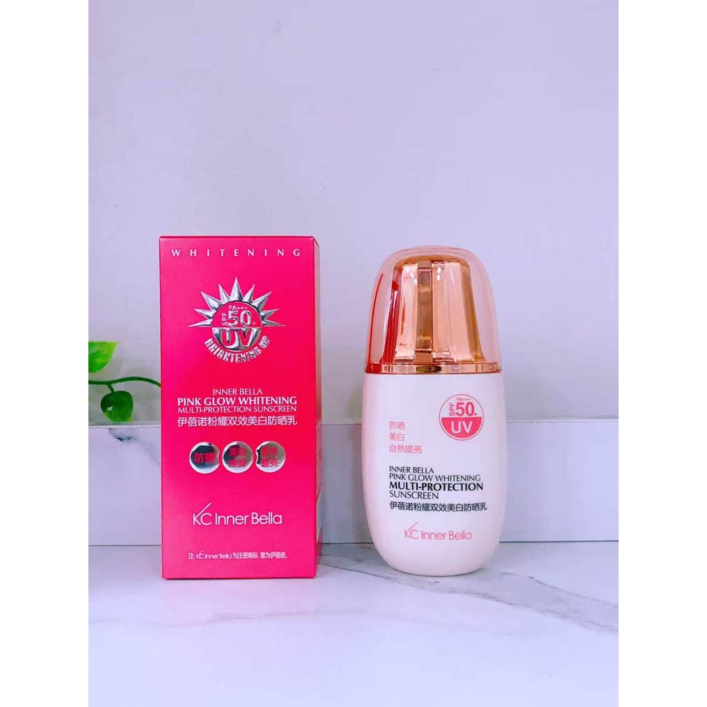Shanghai Yibenuo Counter Genuine Yibenuo Rosa Loção Protetor Solar Branqueadora de Efeito Duplo Loção Protetor Solar Loç