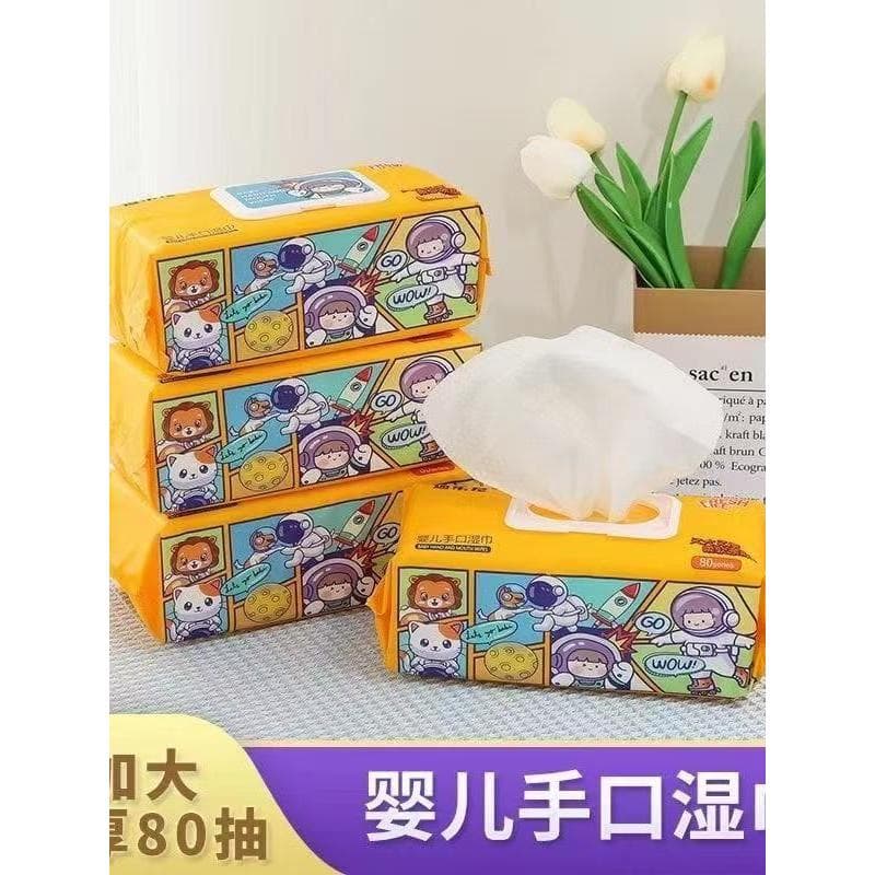 Didleni Lenços umedecidos para mãos e boca para bebês, toalhetes grandes, removíveis, adequados para a pele do bebê, toa