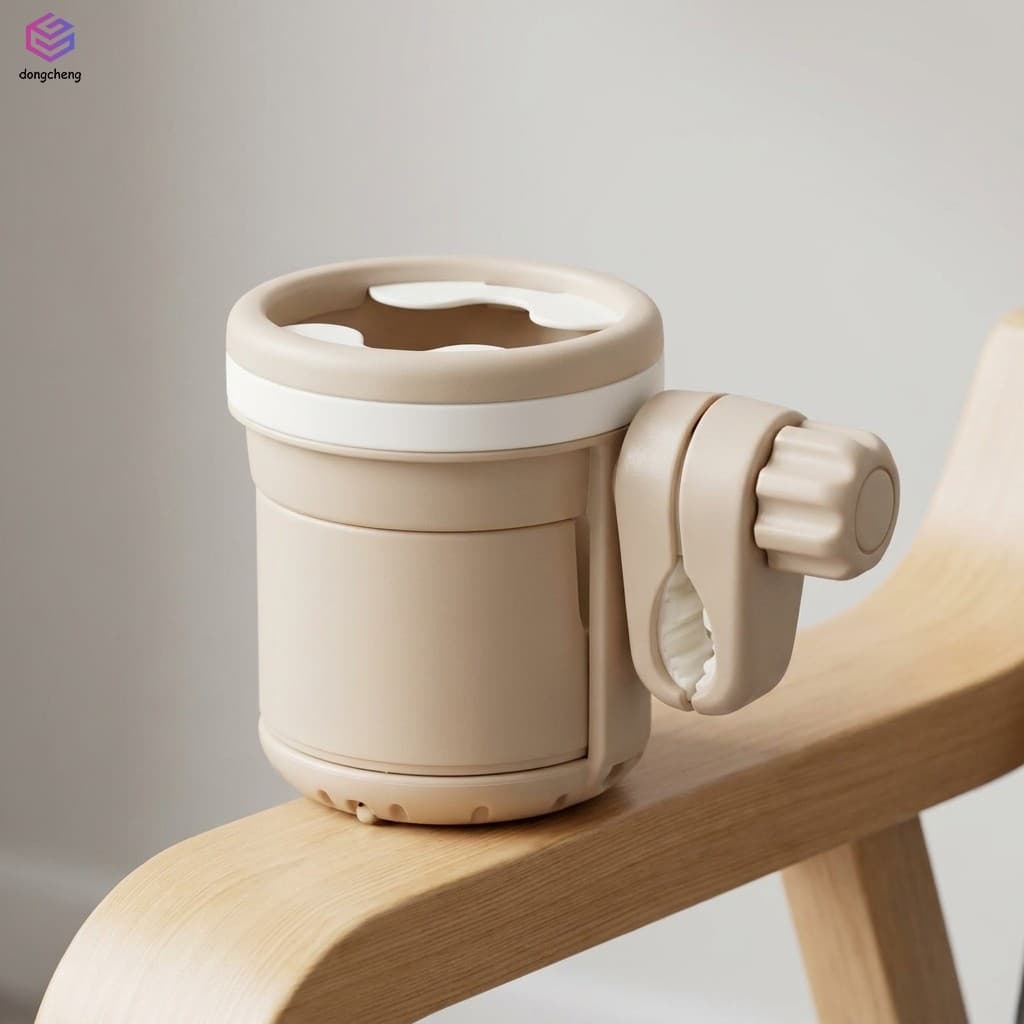 Suporte De Copo Universal Para Carrinho De Bebê , Organizador De Garrafa Dupla , Silicone Antiderrapante