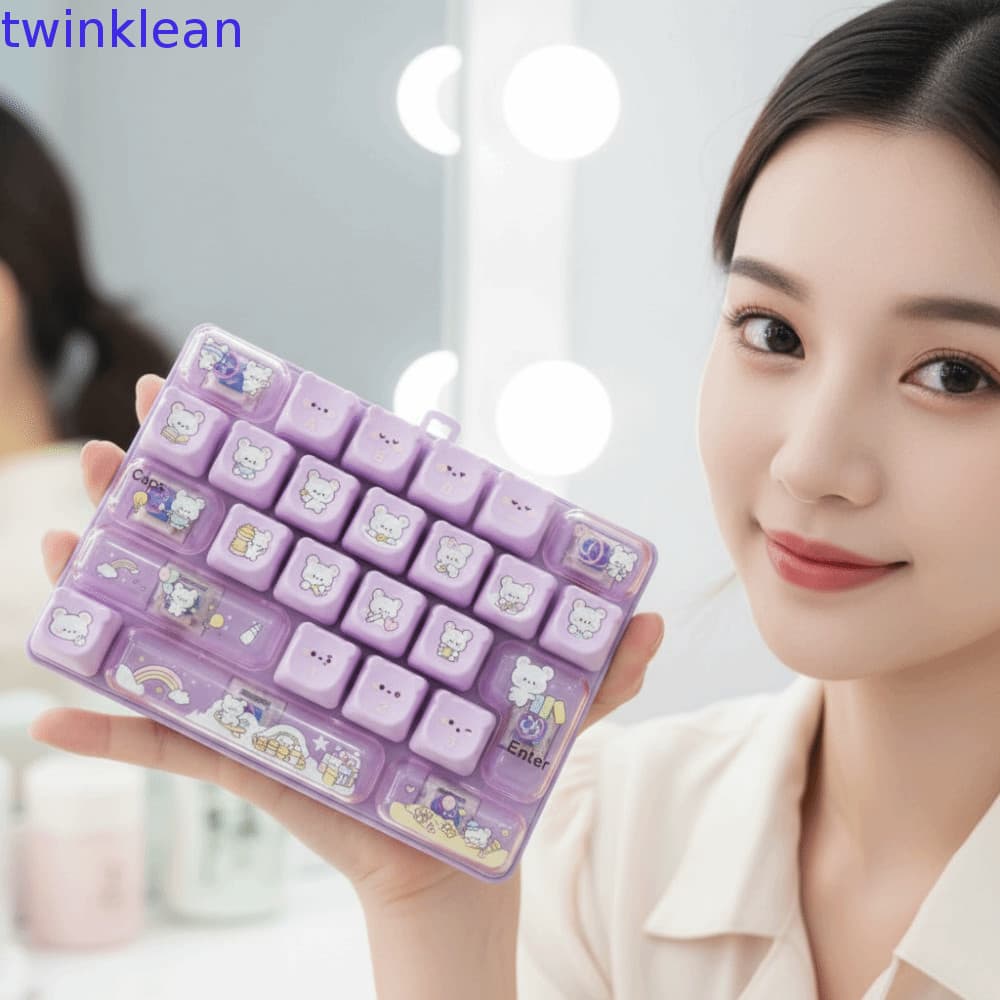 Mini Teclado Mecânico , Tamanho Compacto 26 Teclas Mecânicas Brinquedo Fidget , Clique Suave