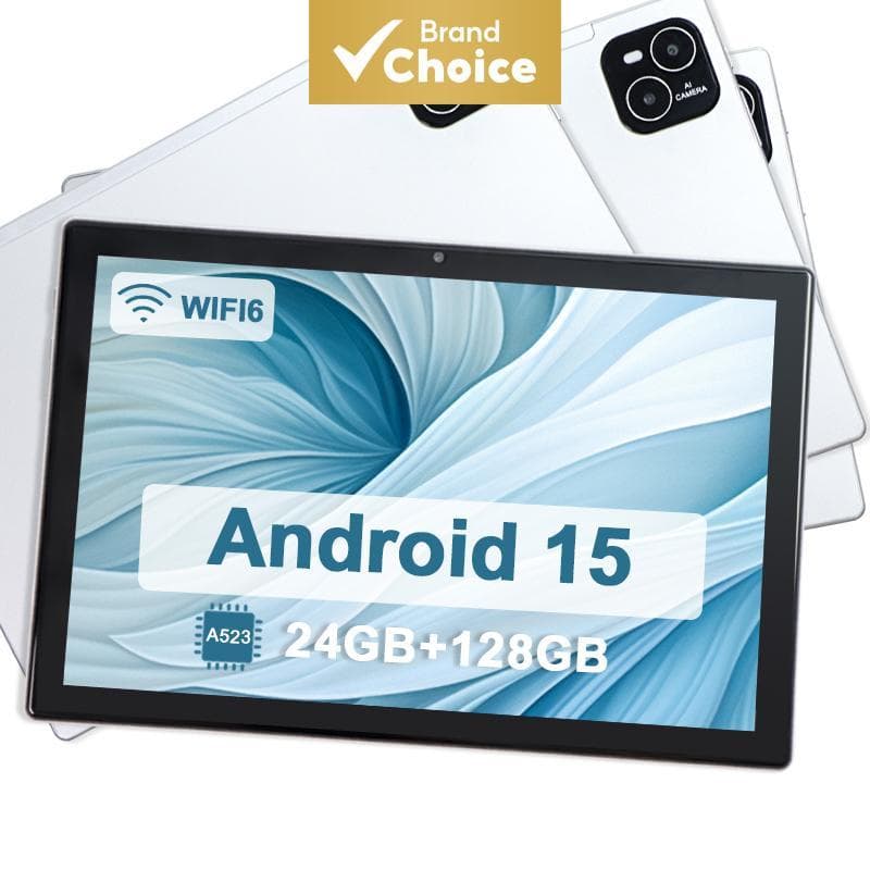 Tablet Android ATMPC de 10,1 polegadas, Android 15, 24 GB de RAM (4+20 GB expansíveis), tela IPS 800x1280, bateria de