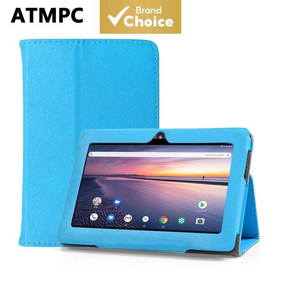 Tablet infantil ATMPC de 7 polegadas, Android, tela 1024*600, suporta Wi-Fi e Bluetooth 4.2, bateria interna de 3500 mAh