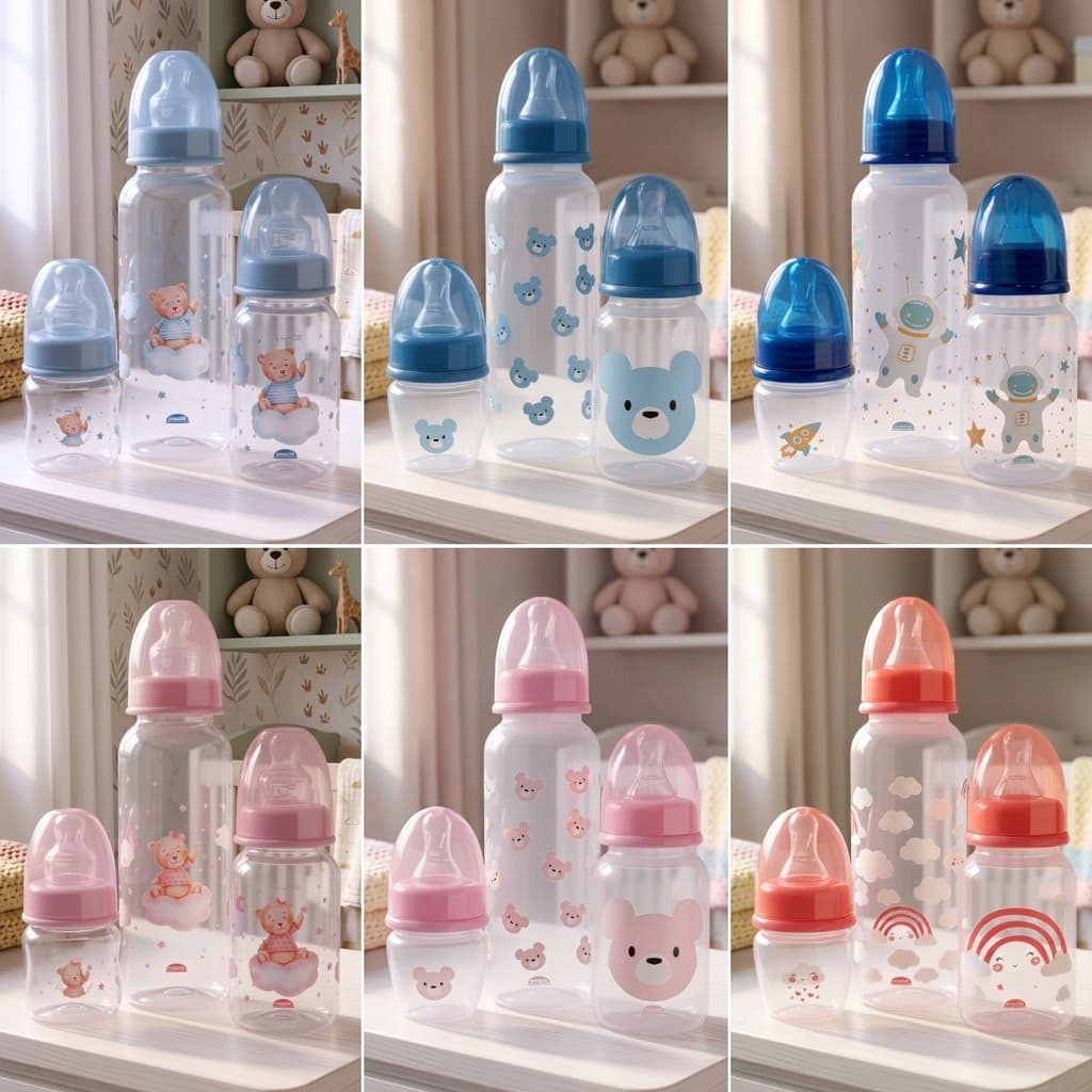 Kit 3 Mamadeiras Anticólica Bico Silicone Ortodôntico Bebê Macio Antivazamento Introdução Infantil