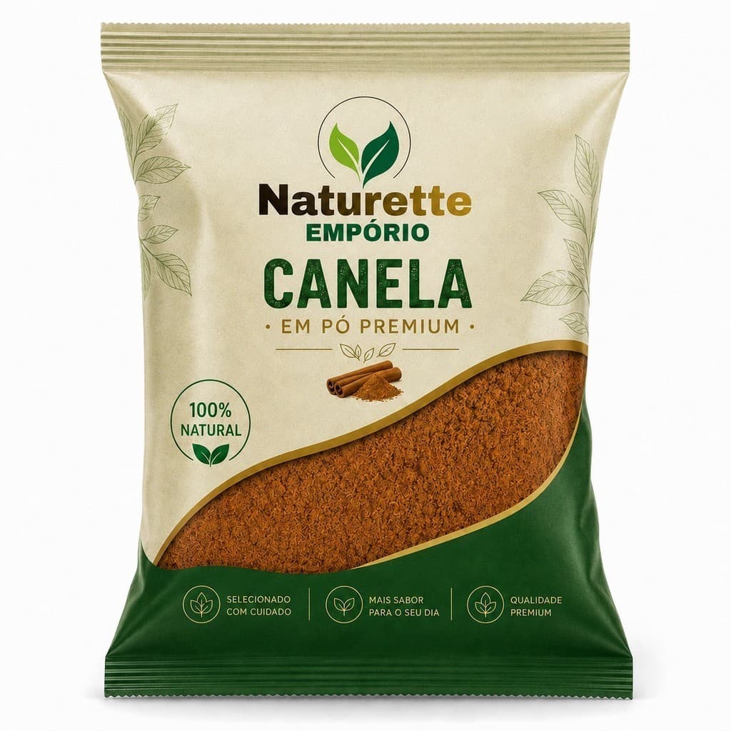 Canela em Pó 250g 100% Pura e Aromática para Bolos, Doces e Bebidas | Naturette