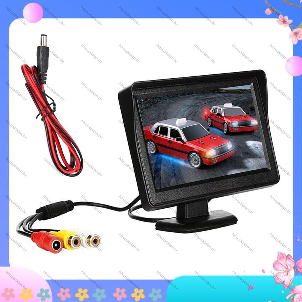 [Alta Qualidade H] DC 9V-24V 4.3 Polegadas Kit De Monitor Retrovisor De Carro TFT LCD Câmera De Visão Traseira De Sistem