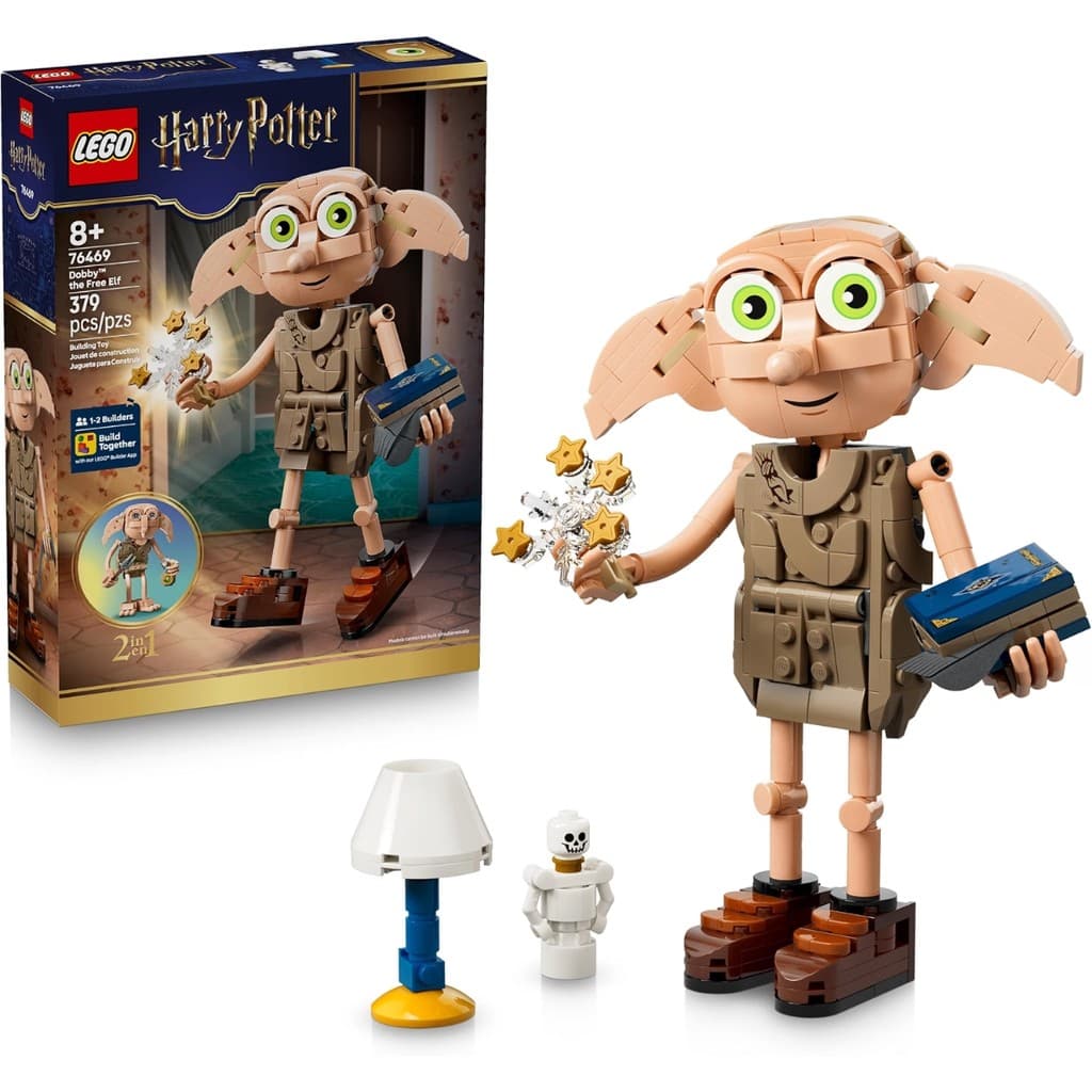 Blocos de Montar Harry Potter Dobby o Elfo Livre 379 Peças 76469 - LEGO