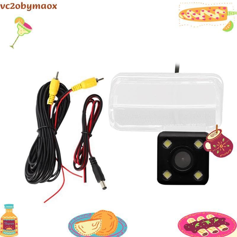 Câmera De Visão Traseira Do Carro 4LED Ré Para 206 207 307 407 Sedan/C2 C4 C5 DS4/Versão vc2obymaox.br