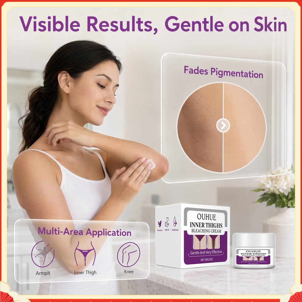 OUHUE Coxa Iluminando Creme Hidratante Hidratante Iluminando Axilas Coxa Joelho Articulação Hidratante Creme Iluminador