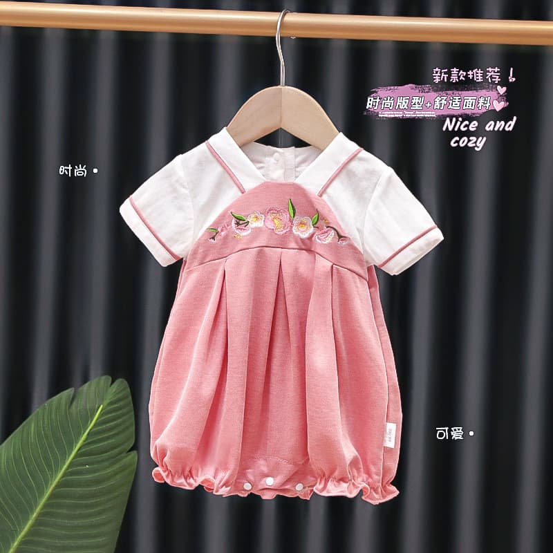 Oito meses 1 ano de idade roupas da menina do bebê Hanfu roupas de verão da menina do bebê novo estilo Super elegante ma