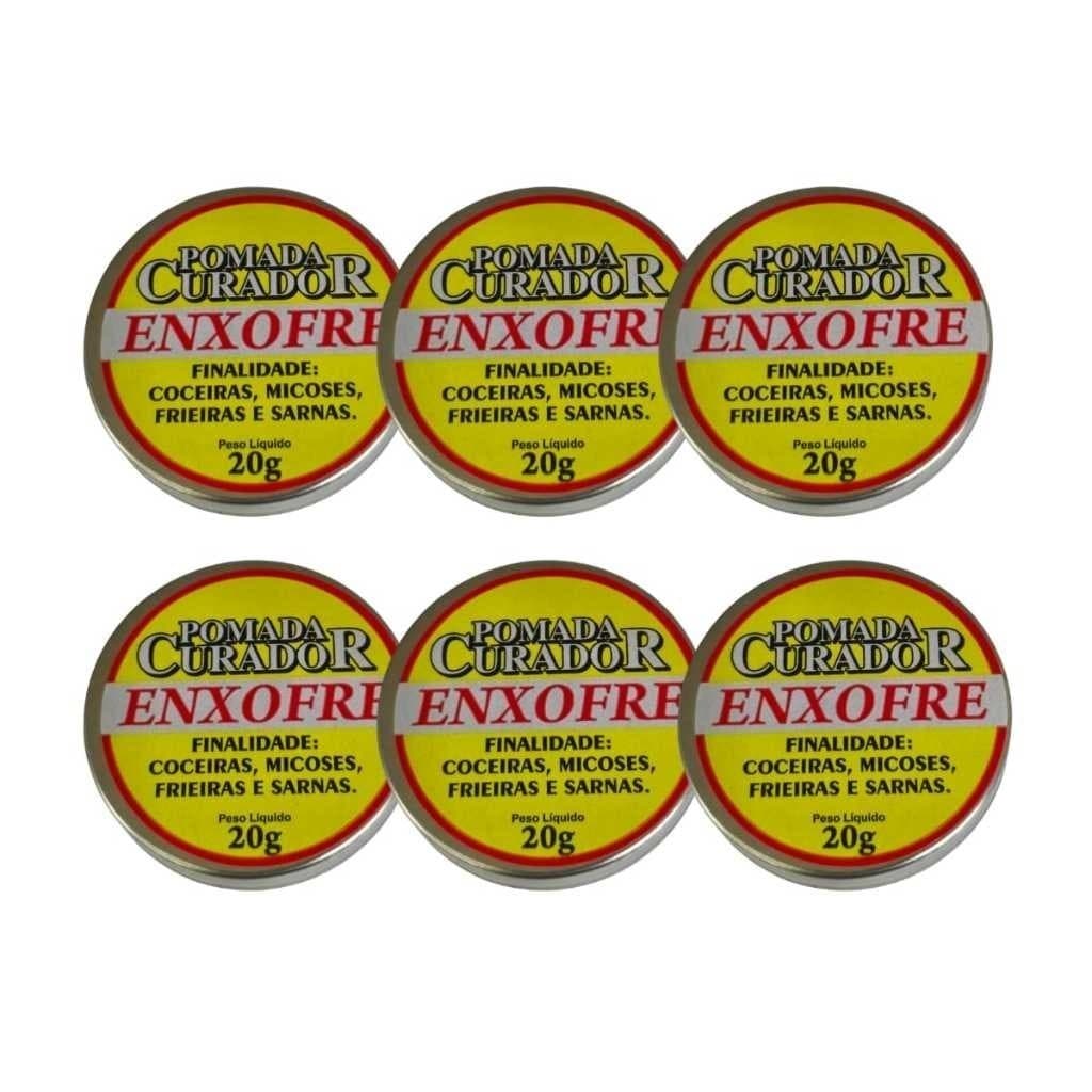 Kit 6UN Pomada Enxofre 20g - Curador