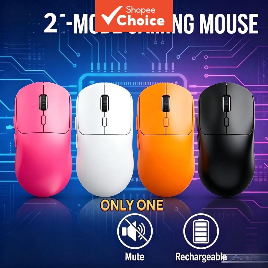 Mouse Para Jogos Sem Fio M348 , 2.4g/bt5.0 , 6400 Dpi Recarregável , 6 Botões Programáveis , Design Ergonômico PC/laptop