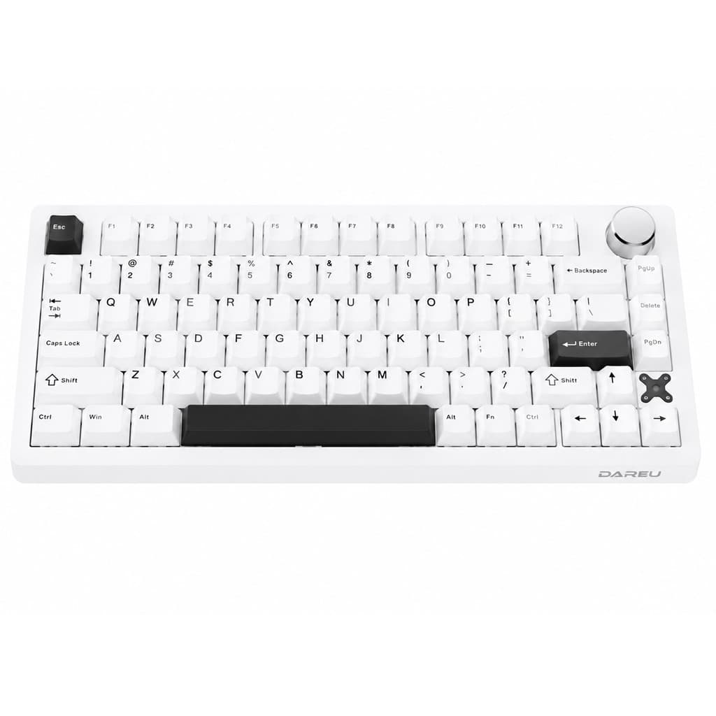 Teclado Mecânico Gamer Sem Fio Tri Mode Gasket Hot Swapp 75% Led Rgb Switch Pegasus Dareu Flex 75