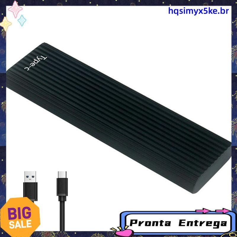 M . 2 NVME SATA SSD Gabinete Móvel Para USB3.2 Tipo-C 10Gbps Caso De Disco Rígido Externo 2230 2242 2260 2280