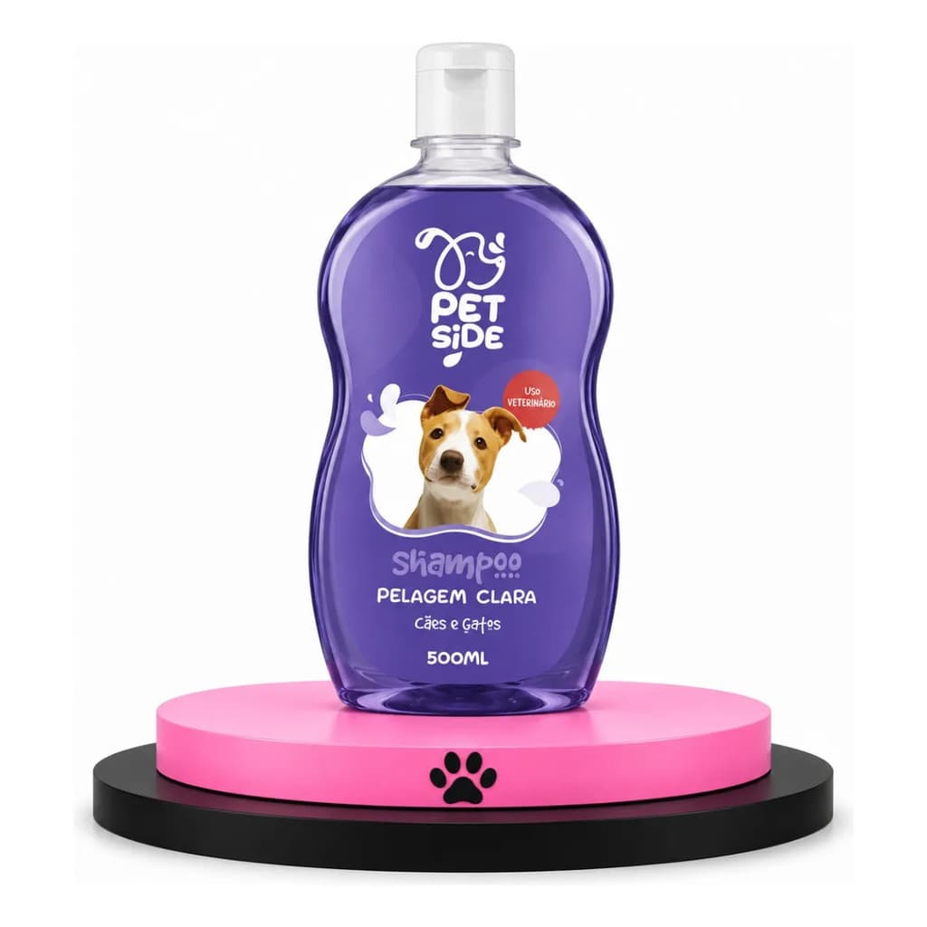 Shampoo Pet Side Para Pelagem Clara 500ml