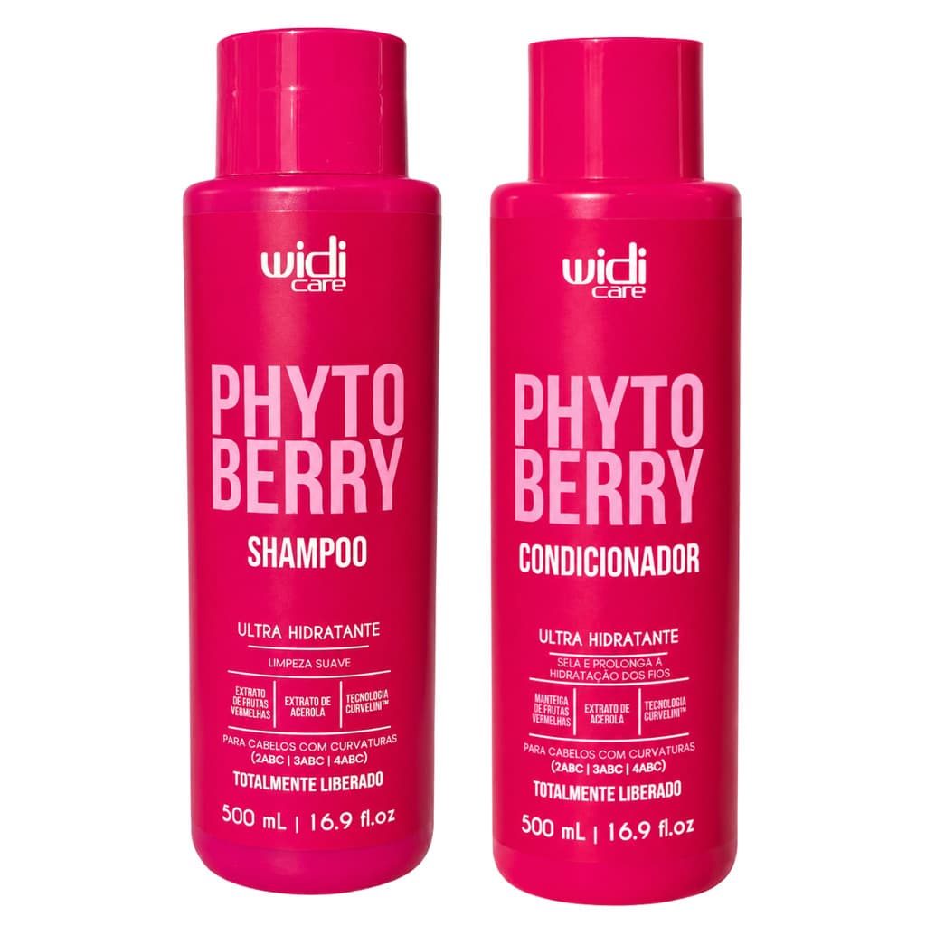Kit WidiCare PhytoBerry Ultra Hidratante - Shampoo + Condicionador