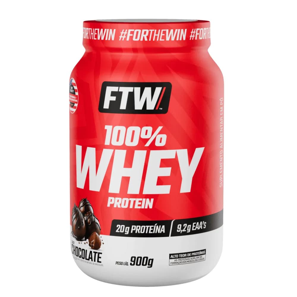 100% Whey Protein Sabor Chocolate FTW 900g