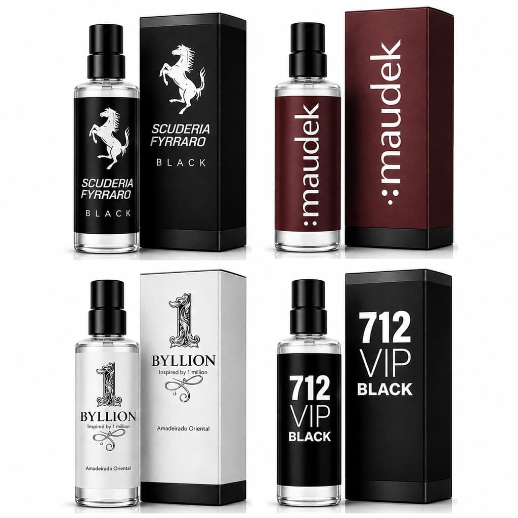 KIT PERFUMES Importados Masculino luxo alta fixação fragância concentrada