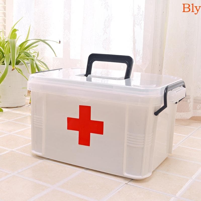 Bly Pequeno Kit Primeiros Socorros Caixa Emergência Alça Organizador Portátil