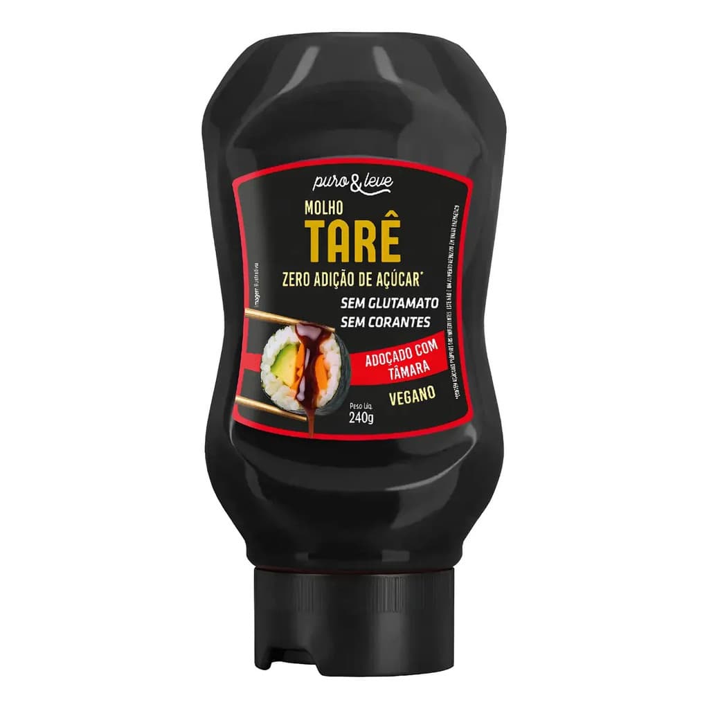 Molho Tarê Vegano Puro e Leve 220g | Sem Glutamato Monossódico E Sem Corantes P/ Sushi Fit