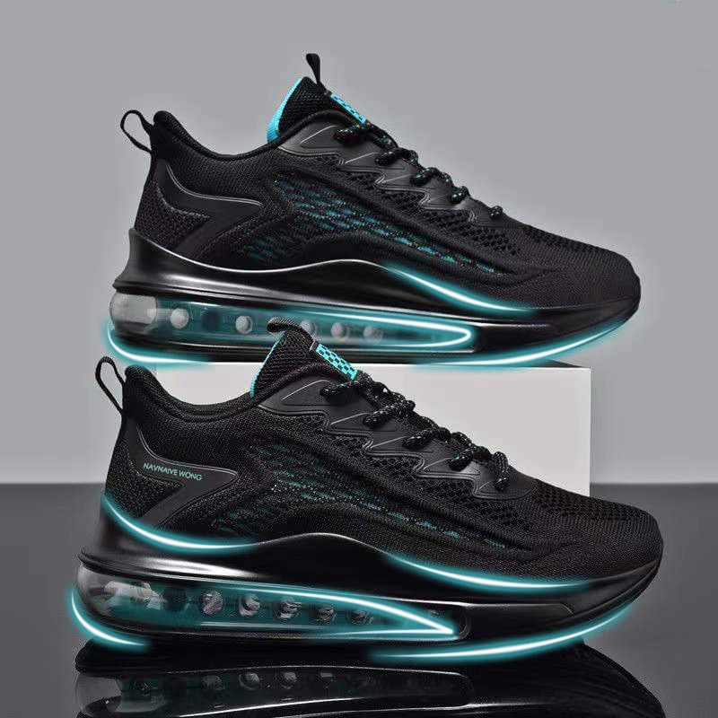 Novos Sapatos Masculinos Primavera 2025: Tênis Esportivos Respiráveis em Malha Flyknit, Sapatos Casuais, Tênis de Corrid
