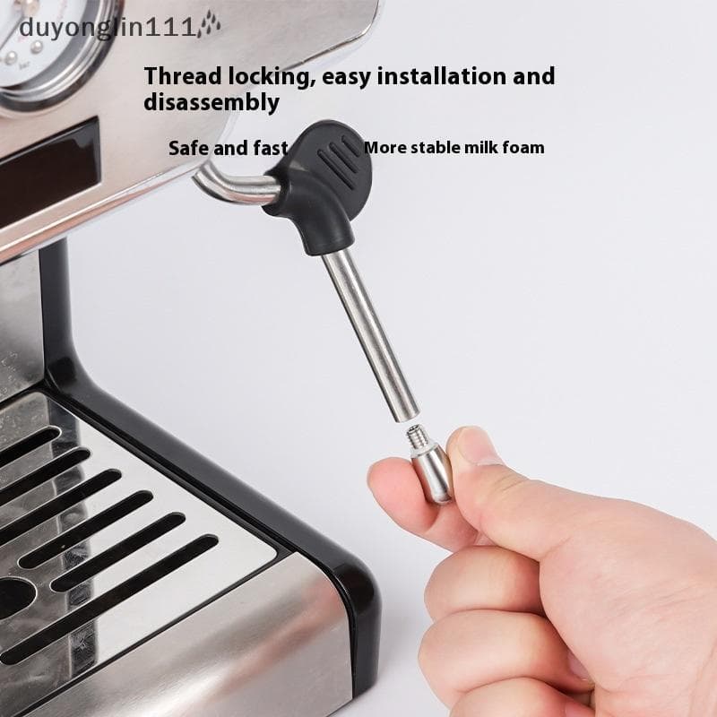 (duyonglin111) Bocal De Vapor Para Cafeteira 3/4 Furos Bico Espuma De Leite Ponta De Varinha Máquina De Café Expresso Sa