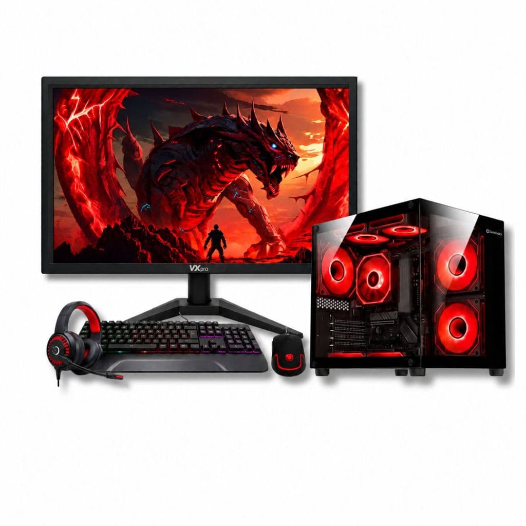 Computador Pc Gamer I5 16GB RAM SSD 240GB GT730 WIFI Monitor Led 19" Preto