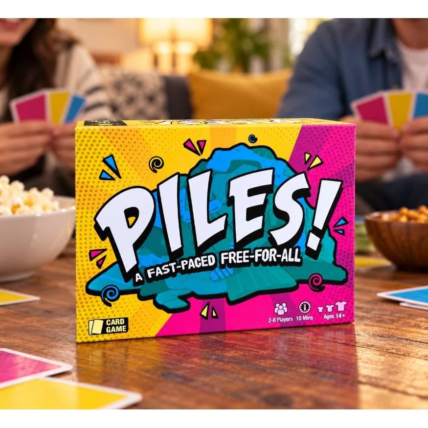 Pilhas ! Jogo De Cartas Gratuito De Ritmo Rápido , Festa De Mesa Interativo De 10 Minutos Para Família E Presente De Hal